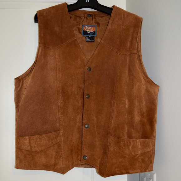 Cripple Creek Other - Cripple Creek Tan Suede Vest Lined ~ XXL